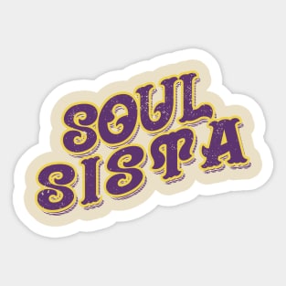 Soul Sista // Retro VIntage Sticker
